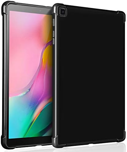 KIQ TPU Series for Samsung Galaxy Tab A7 Case Easy Slip on Slim Thin Samsung Galaxy Tab A7 10.4 Case for Kids Low Profile Galaxy Tab A7 SM-T500T505T507 - Black