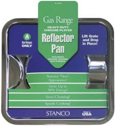 Stanco 900-S Square Gas Pan, Chrome, No Size, No Color