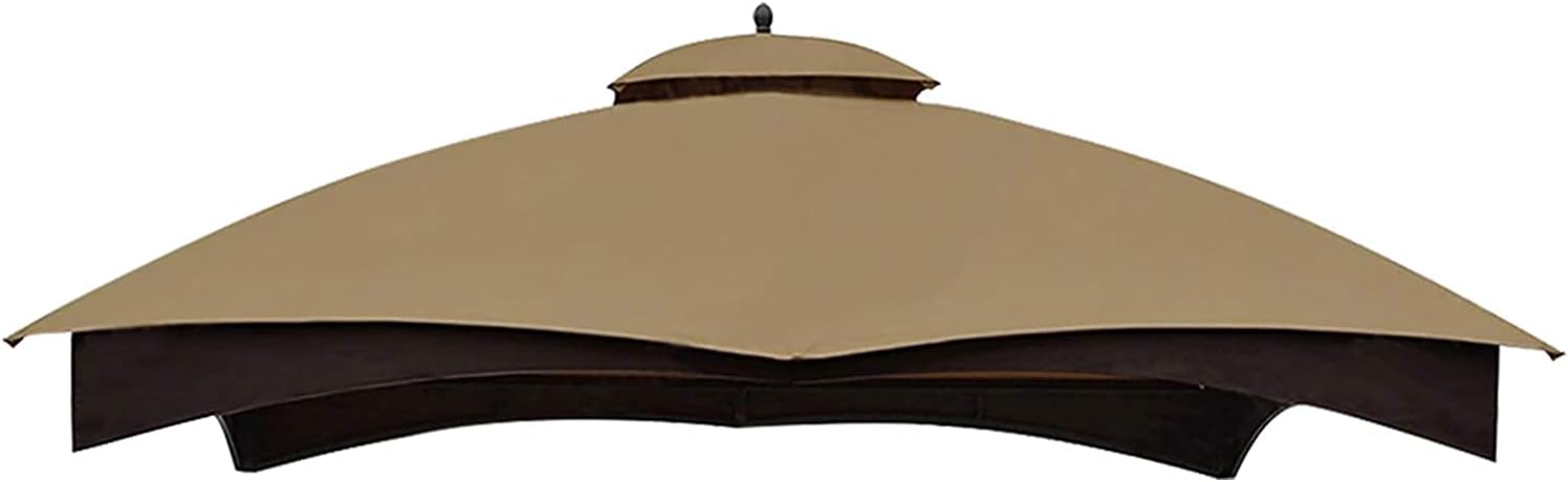 Eurmax USA High Performance Replacement Canopy Top for Lowe's Allen Roth Heavy Duty Gazebo Roof Gazebo Top with Air Vent 10X12 Gazebo Cover #GF-12S004B-1, Replacement Top Only Khaki