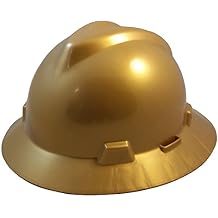 Texas America Safety Company MSA V One-Touch Suspension Full Brim Hard Hats with Hard Hat Tote Bag