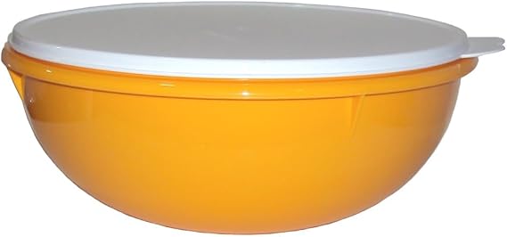 Tupperware Vintage Edition Fix N Mix Bowl Harvest Yellow with Sheer Seal