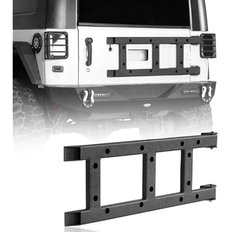 u-Box Wrangler Tailgate Hinge Cover Tailgate Reinforcement Kit for 2007-2018 Jeep Wrangler JK & Unlimited 24 Doors