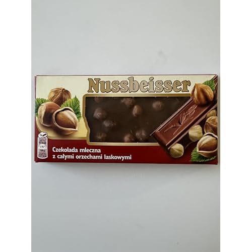 Alpen Gold Nussbeisser Milk Chocolate with Whole Hazelnuts 100g Pack of 3