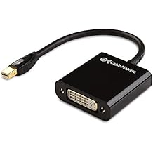 Cable Matters Mini DisplayPort to DVI Adapter (Mini DP to DVI) in Black - Thunderbolt and Thunderbolt 2 Port Compatible