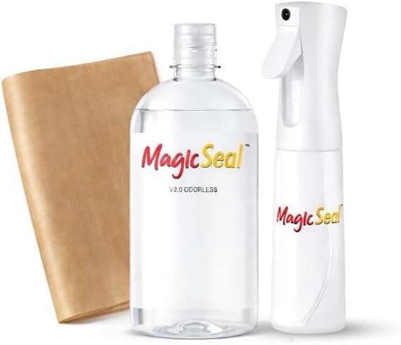 DTF Liquid MagicSeal Kit - Includes 500ml V2 Odorless Magic Finishing Liquid, Spray Bottle and PTFE Sheet