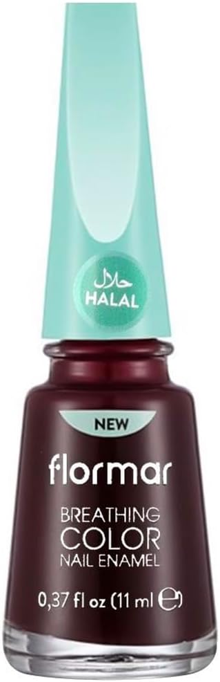 Flormar Nefes Alan Parlak Oje- Breathing Color Nail Enamel- 012 Burgundy- 8682536032636