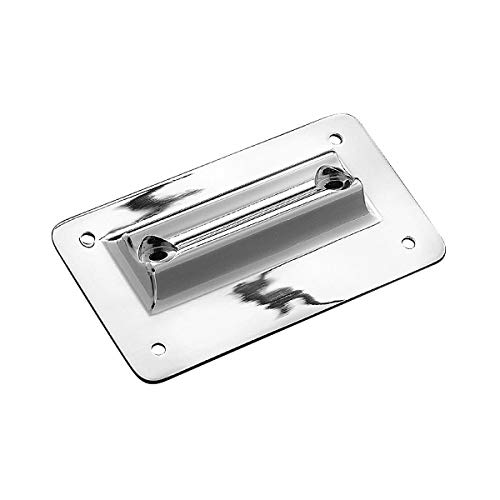 Kuryakyn 113 Motorcycle Accessory: Laydown License Plate HolderBracket for 1997-2008 Harley-Davidson Motorcycles, Chrome , black