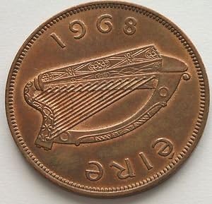 1968 Lucky Irish Penny - Almost Uncirculated