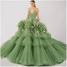 Fluffy Pleated Evening Dress Suspender Tulle Ball Dress Party Dress
