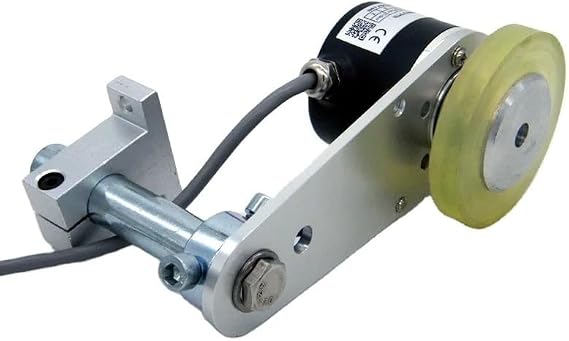 Rotary Encoder Wheel Counter Meter Measuring Unit 1mm, Non-slip Wheel Bracket Rotary Encoder Length Measuring Sensor