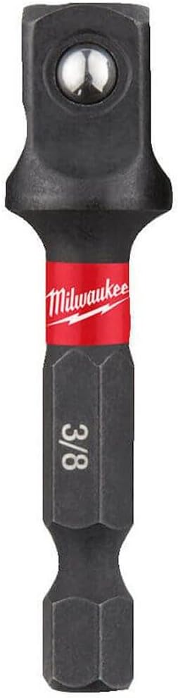 Milwaukee 48-32-5031 Shockwave Steel Impact Duty 1/4 Inch Hex Shank to 3/8 Inch Square Socket Adapter