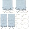 Quelay 16 Pcs Jewelry Bridesmaid Gift Pearl Bracelet Microfiber Jewelry Bag Pouch Set of 8 for Wedding Bridal Party Favor
