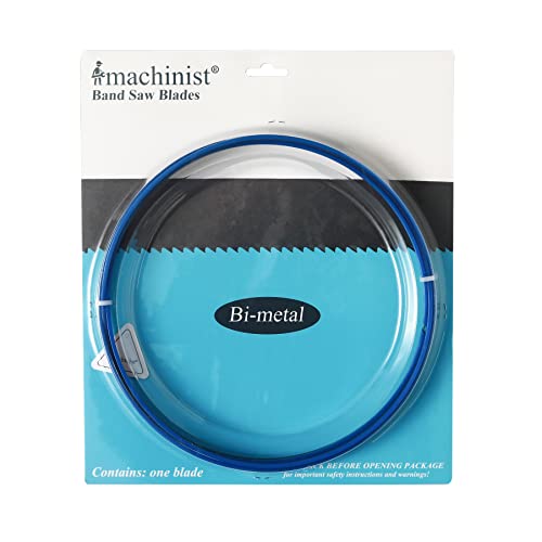 Imachinist S921234812 M42 92-12 X 34 X 812tpi Bi-Metal Bandsaw Blades for Soft Ferrous Metal, Steel, Iron, M42 Grade, Variable Teeth