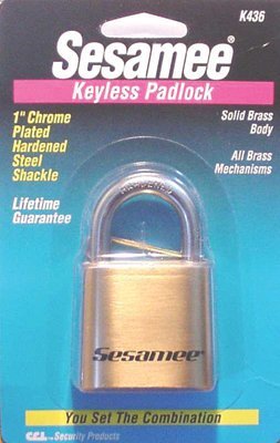 CCL K0436 Sesamee Keyless Padlocks (4 Units)