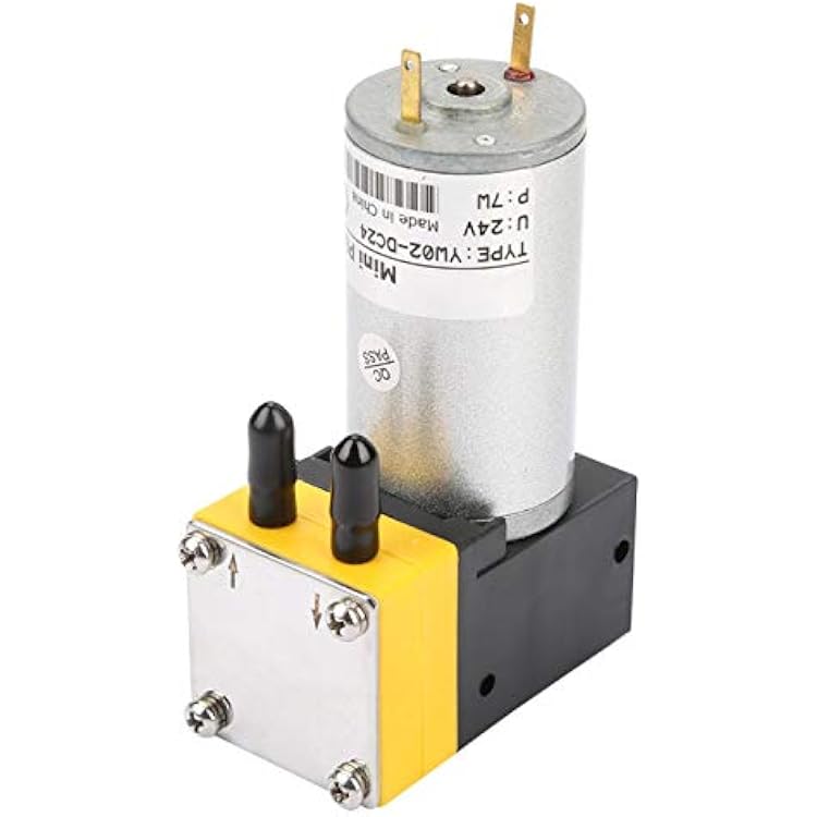 Miniature Diaphragm Vacuum Pump, 24V 0.4-1L  Min, Stainless Steel, Above Ground, Mini Diaphragm Air Compressor, Vacuum Pump For AirLiquid Tool
