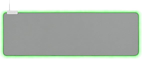 Razer Goliathus Extended Chroma Mercury, Micro-Textured Cloth Surface, Optimized for All Sensitivity Settings and Sensors, Powered by Razer Chroma, Soft Extended Gaming Mouse Mat, White