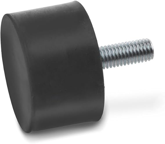 Ganter Standard Elements GN 352 Bump Stop with Internal Thread Natural Rubber Black GN 352-50-40-M10-S-55