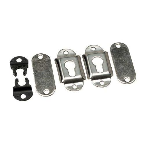 SeaLux Stainless Steel Surface Mounting SocketsBrackets for Removable Folding Transom LaddersPontoonGunwale Mount Ladders
