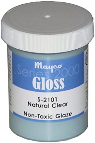 Mayco Clear Glaze - Crystal Clear Brushing Glaze, Gloss - 4oz