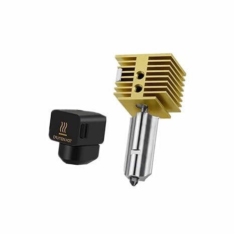 Upgraded Brass Extrusion hot end Print Head kit, Hardened Steel Nozzle Compatible with Bambu Lab A1/A1Mini 3D Printer (0.8mm)