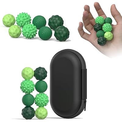 Silicone Magnetic Fidget Ball Toy Set - 8PCS Stress Relief Sensory Toys for Adults,Autism, ADHD, and Anxiety Office Desktop Toy,Ideal Gifts for Women, Men, Size S