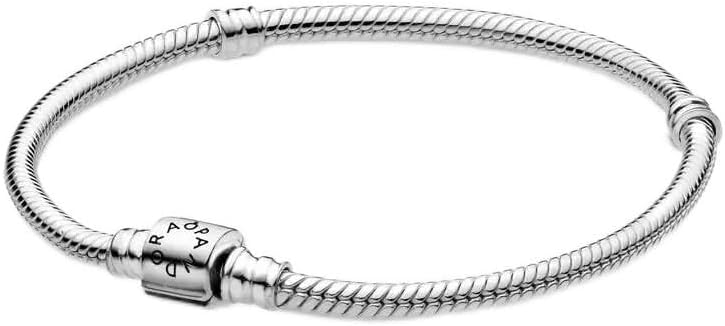 PANDORA Barrel Clasp Snake Chain Bracelet