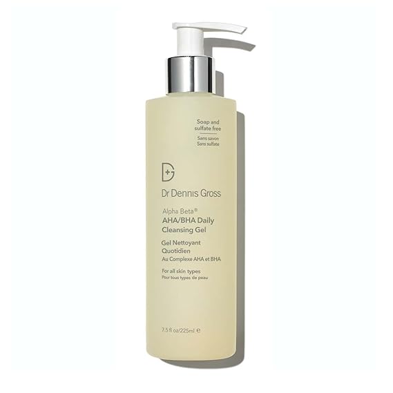 Dr Dennis Gross Alpha Beta AHABHA Daily Cleansing Gel, for Skin That is Dull, Congested and Uneven Tone & Texture 7.5 Fl Oz