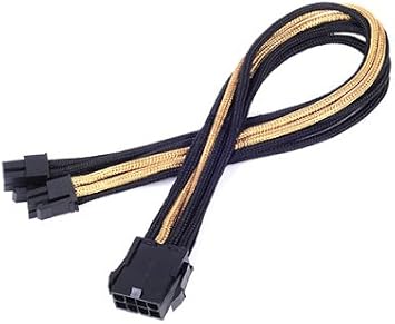 Silverstone Tek Sleeved Extension Power Supply Cable with 1 x 8-Pin to EPS12V 8-Pin Connector (PP07-EPS8BG)