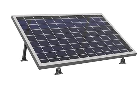 AIMS Universal Adjustable Solar Panel Mount Fits 1 Panel PVADJ
