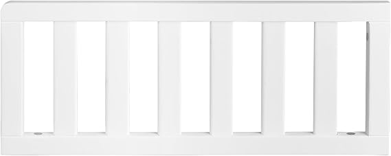 Salcod Toddler Safe Guardrail Compatible with Delta Children Crib, White