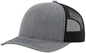 Richardson Youth Trucker Snapback Cap One Size Heather GreyBlack