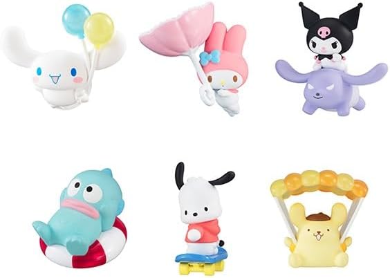 Tobi Masu Sanrio Characters Box, Approx. 2.0 inches 50 mm, PVC Pre-painted Complete Figure Japan Toy Prize 2025 Kidal Division Excellence Award
