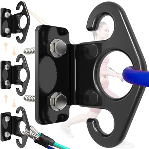 Resistance Band Wall Anchors, Wall Mounted Modular Hooking Platform, Workout Wall Mount Anchor, Training Anchor Mounted Hook Exercise Station for Home Gym Workouts,Yoga,Fitness,Strength Training