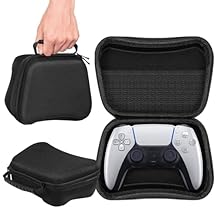 TNP Carrying Travel Storage Case for PS5, PS4, Xbox Series X/S, Xbox One, Nintendo Switch Pro Controller Holder Hard Shell Protective Cover EVA Accessories Pocket