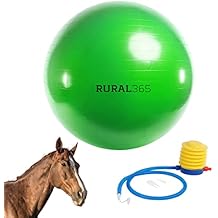 Rural365 Large Horse Ball Toy in Green, 40in Ball Anti-Burst Giant Horse Ball Horse Soccer Ball, Pump Included