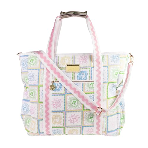 Lilly Pulitzer Beach and Picnic Cooler, Insulated Bag with Adjustable Shoulder Strap and Zipper, Large Soft Cooler
