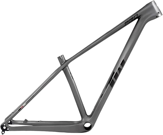 Carbon Fibre Mountain Bike Frame 15/17/19'' XC Hardtail MTB Frame for 27.5/29er Wheel,Thru Axle 12x142mm Disc Brake Internal Routing Lightweight 1190g