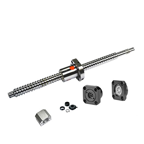 FBT SFU1605 RM1605 DIY CNC Part Kits = 1Pcs SFU1605 800mm Anti backlsh Ballscrew - C7 with ballnut  1Set FK12FF12 End Support  DSG16H Nut housing  end Machining for FK12FF12