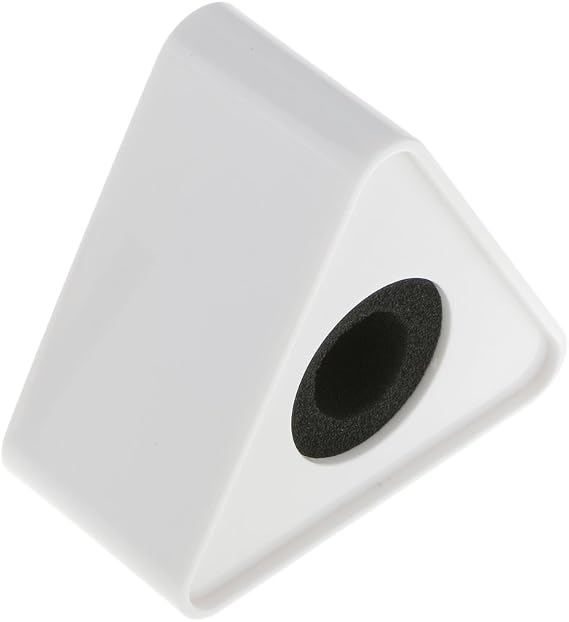 ABS Injection Molding Triangular Microphone Station Logo -White
