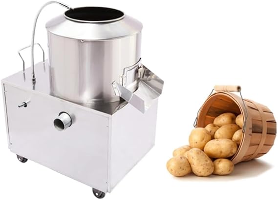 Commercial Potato Peeler Automatic Potato Peeling Machine Electric Potato Washer Machine 1500w,