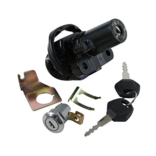 XMT-Moto Ignition Switch Lock Keys fits for Yamaha YZF R1 2002-2003,2007-2011,YZF R6 2006-2011,YZF FZ6 FZ6S FZ6N 2004-2010,FJR1300 2001-2010