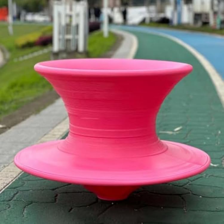 360 Swivel Gyro Chair for Playground Kindergarten Mall Park, Kids Spinning Chair for OutdoorIndoor, Sensory Swivel Chair for Sensory TrainingPink