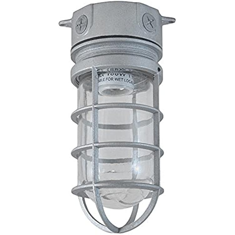 Topaz Electric VFI100W50CG 100W Vaporproof Fixture, 12-Inch