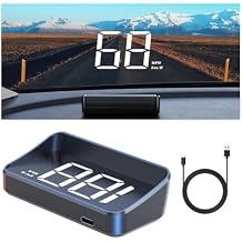 Heads Up Display for Cars, Windshield Projection Heads Up Display, Digital GPS HUD Speedometer Automatic Brightness Adjustment, for Ford Maverick 2022 2023 2024 2025,A White