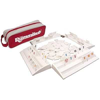 Rummikub - The Complete Original Game With Full-Size Racks and Tiles in a Durable Canvas StorageTravel Case by Pressman -