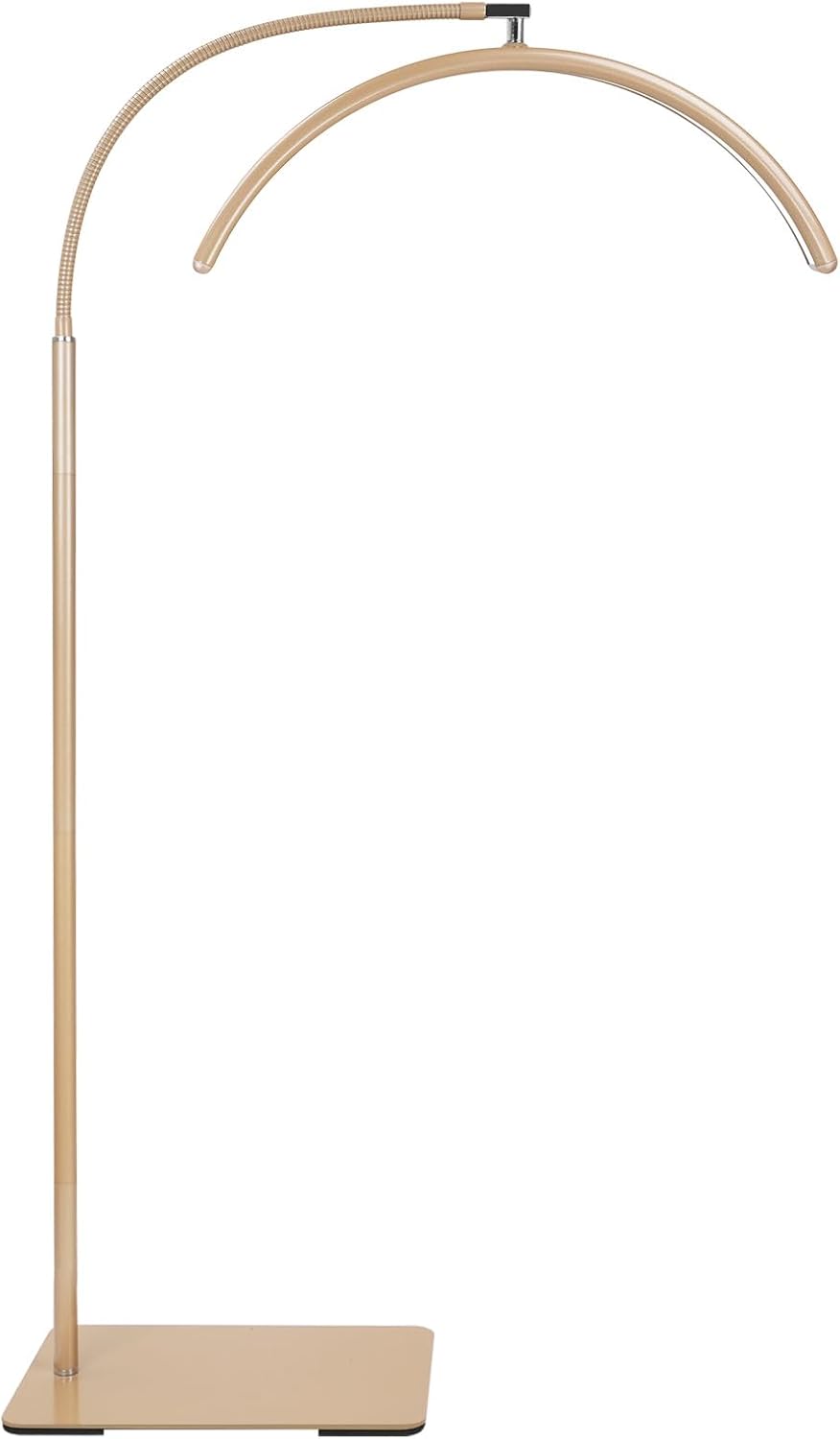 Half Moon LED Floor Light - Professional Shadow-Free Lamp for Lash Techs, Estheticians & Tattoo Artists | Dimmable for Eyelash Extensions, Nail Art, Home & Office Gold