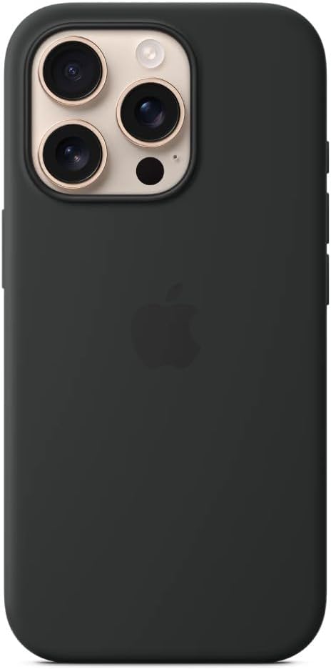 Silicone Case with MagSafe for Apple iPhone 16 Pro - Black