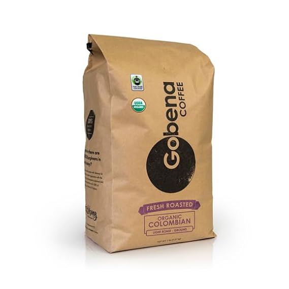 Gobena Coffee 2lb Fair Trade Organic Certified Guatemalan Ground Medium Roast,100% Arabica Specialty Coffee, 32 ounces, 2 pounds, Bulk