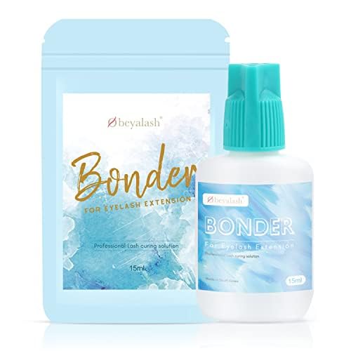 Lash Bonder for Eyelash Extensions, Super Eyelash Bonder for Lash Extensions, Glue Accelerator for Better Bond, Lash Seal Lock Glue Fume Reduce Irritation, Proof Water Oil for Longer Retention