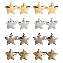 8 Set Pant Waist Tightener Star Buttons Pins,Pant Waist Tightener,for Loose Jeans Reusable Waist Cincher Clip Pants Skirts Sleeves Sweaters Clothing Accessories